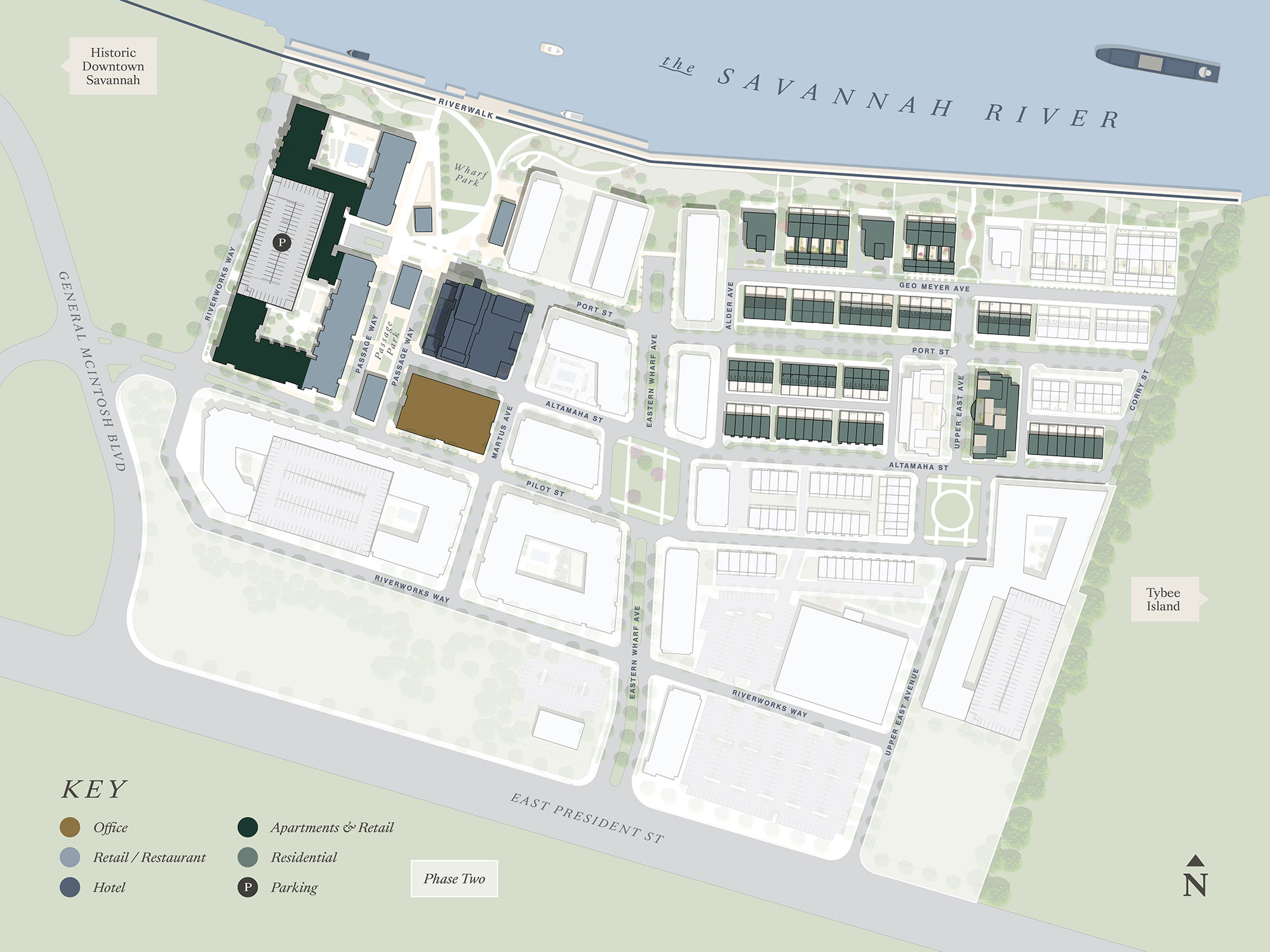 Eastern Wharf Savannah Site Plan